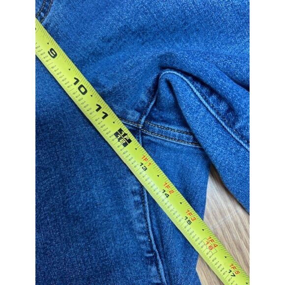 18W Lands End - Women's denim blue jeans - Wide Leg - short - Picture 5 of 8